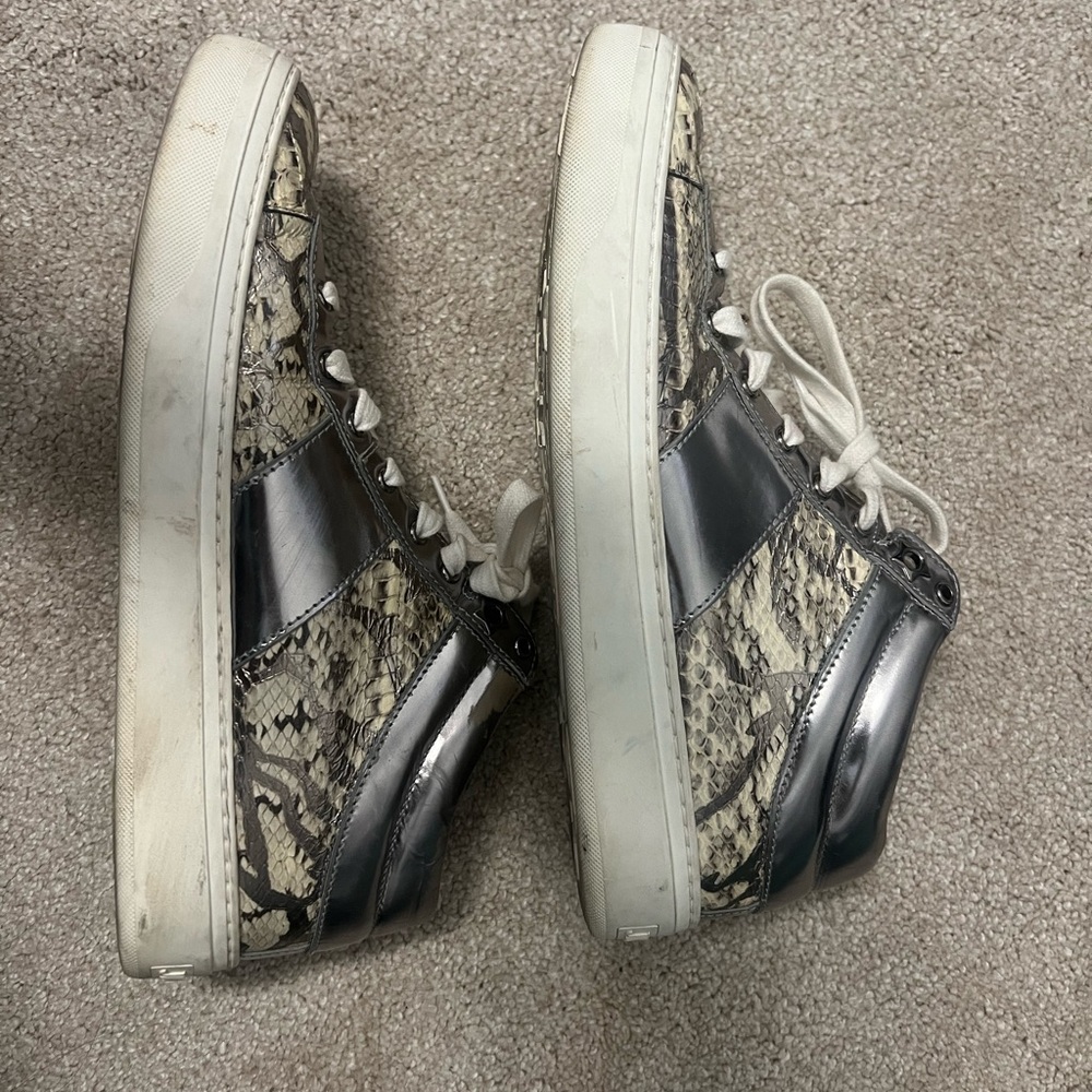 Preowned Jimmy Choo Bells Snakeskin Sneakers